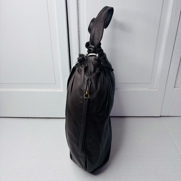 LUCKY BRAND Chocolate Alva Hobo Shoulder Leather Bag - Picture 4 of 11